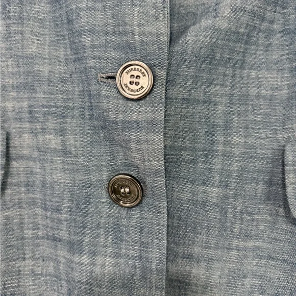 Burberry Blue Blazer Tailored Suit Jacket